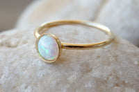 Opal Gold Ring