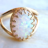 Opal Gold Ring