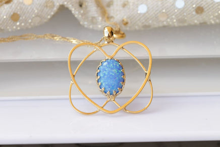 Opal Heart Necklace