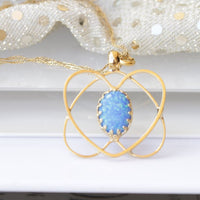 Opal Heart Necklace