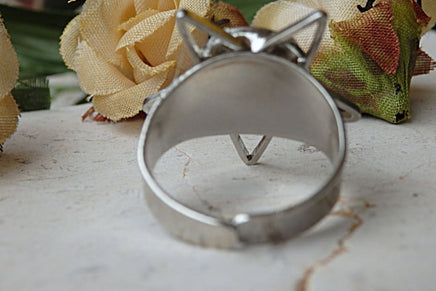 Opal Ring. White Gemstone Ring. Star Ring. Adjustable Ring. October Jewelry. Birthstones Ring. Unique Ring For Her.all Sizes Ring. Open Ring