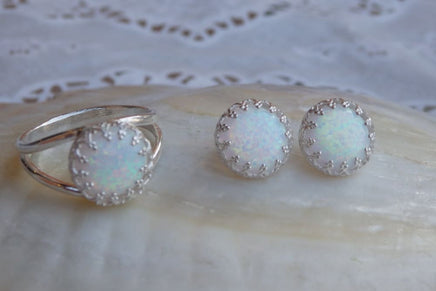 Opal Silver Ring