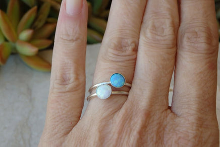 Opal Silver Ring