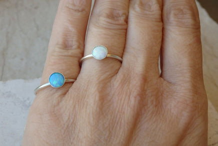 Opal Silver Ring