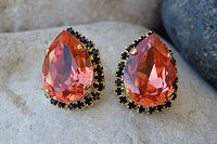 Orange And Black Rebeka Earrings