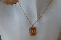 Orange And Turquoise Necklace
