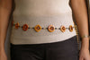 Orange Bead Gypsy Belt.boho Vintage Beaded Belt.evening Bridal Belt.womens Belt.handmade Belt.orange Accessories.hippie Belt.cocktail Belt.