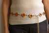 Orange Bead Gypsy Belt.boho Vintage Beaded Belt.evening Bridal Belt.womens Belt.handmade Belt.orange Accessories.hippie Belt.cocktail Belt.