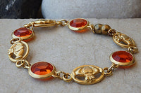 Orange Bracelet. Magnet Bracelet. Orange Jewelry