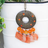 Orange Shell Necklace