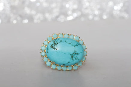 Oval Turquoise Ring