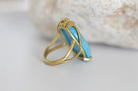 Oval Turquoise Ring