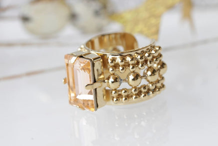 Peach Gold Ring