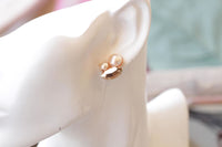 Peach Pearl Earring