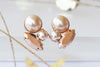 Peach Pearl Earring