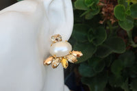 Pearl Stud Cluster Earrings