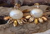 Pearl Stud Cluster Earrings
