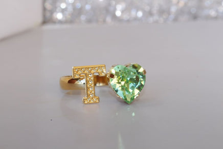 Peridot Heart Ring