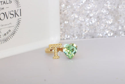 Peridot Heart Ring