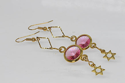 Pink Dangle Earrings