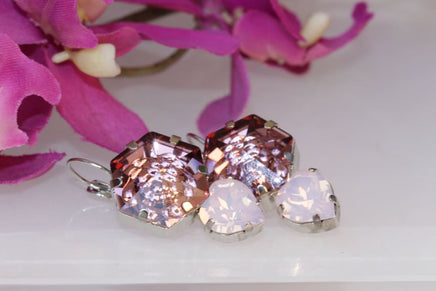 Pink Heart Earrings