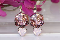 Pink Heart Earrings