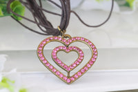 Pink Heart Necklace