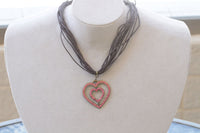 Pink Heart Necklace