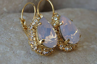 Pink Opal Earrings