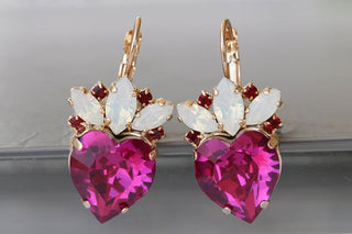 Pink Opal Earrings