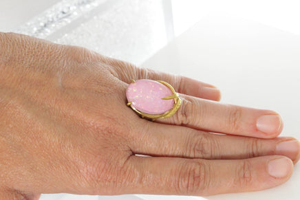 Pink Opal Ring