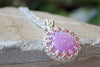 Pink Opal Silver Ring