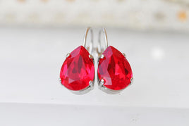 Plain Ruby Earrings