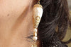 Preal Earrings. Wedding Jewelry. Wedding Earrings. Moroccan Jewelry. Bride Jewelry. Bridal Earrings. Oriental Gold Filled Drop Earrings.