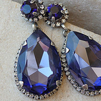 Purple Chandelier Earrings