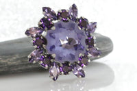 Purple Crystal Ring