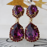 Purple Earrings