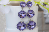 Purple Earrings