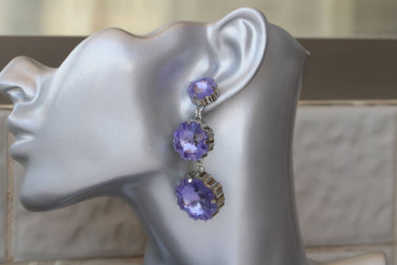 Purple Earrings