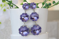 Purple Earrings