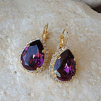 Purple Earrings