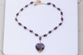 Purple Heart Necklace