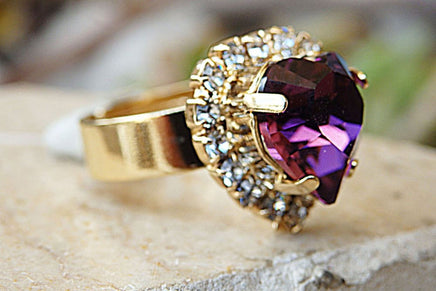 Purple Heart Ring