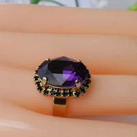 Purple Oval Ring