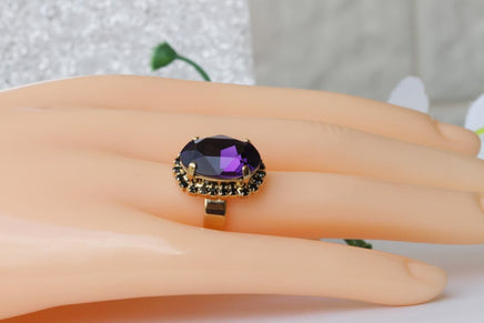 Purple Oval Ring