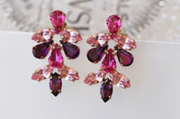 Purple Pink Earrings