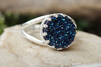 Quartz Druzy Ring