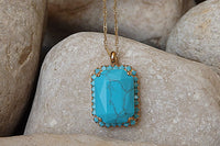 Rectangle Turquoise Necklace