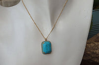 Rectangle Turquoise Necklace