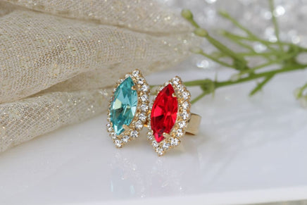 Red And Blue Ring